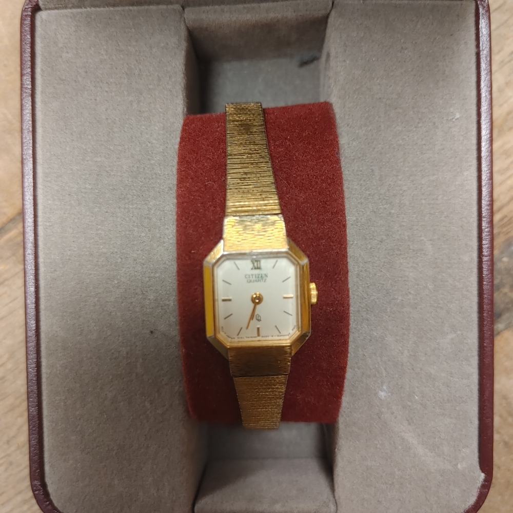 Citizen Gold Women's Watch with White Dial